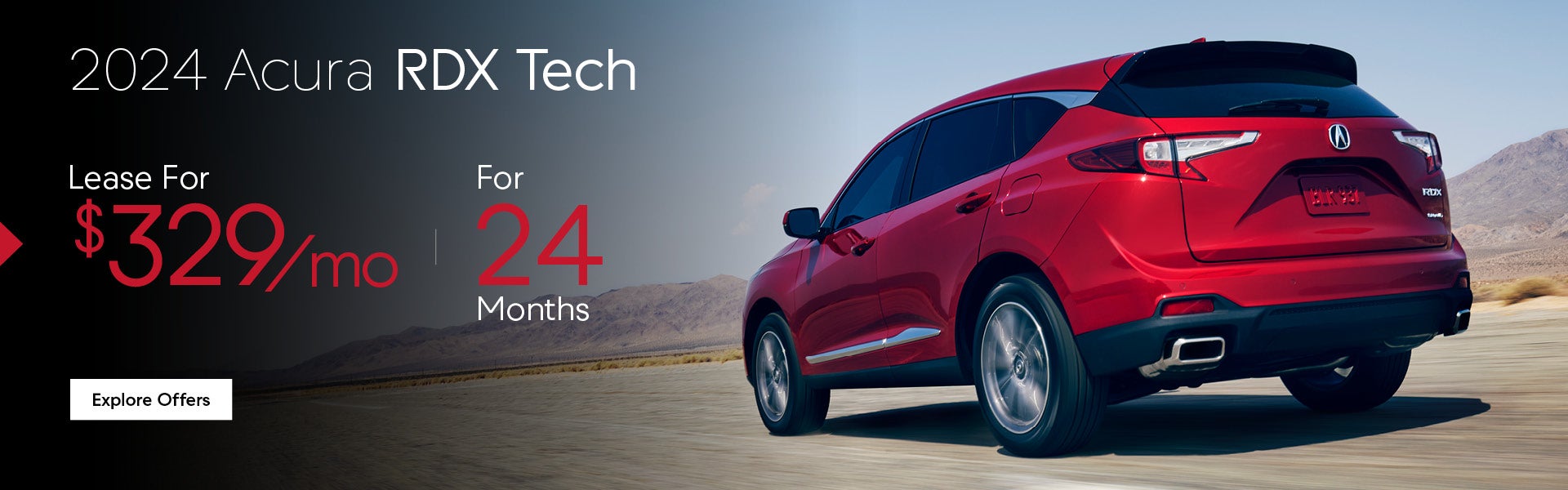 2024 Acura RDX Tech Lease For $329/mo for 24 Months
